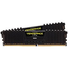 CORSAIR DDR4, 3000MHz 32GB 2x16GB Dimm, 16-20-20-38, XMP 2.0, Vengeance LPX black, Black PCB, 1.35V