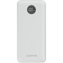 CANYON Powerbank PB-2002 LED 20000 mAh PD 20W QC 3.0 Biały