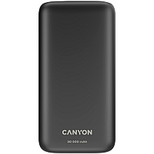 CANYON Powerbank PB-301 LED 30000 mAh PD 20W QC 3.0 Czarny