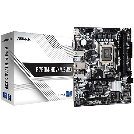 ASROCK B760M-HDV/M.2 D4 mATX LGA1700 DDR4 - 1
