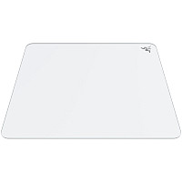 Razer Atlas - White, Glass gaming mousepad, Length: 450 mm, Width: 400 mm, Thick: 5 mm, Tempered glass, Anti-slip rubber base
