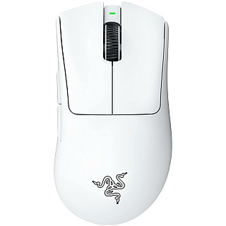 RAZER Миша Ігрова DeathAdder V3 Pro, White Edition, Ergonomic Bezпровідна