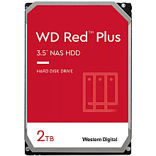 WESTERN DIGITAL Red Plus 2TB CMR, 3.5'', 64MB, 5400 RPM, SATA, TBW: 180