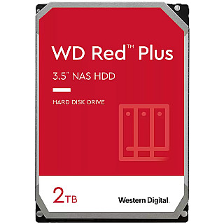 WESTERN DIGITAL Red Plus 2TB CMR, 3.5'', 64MB, 5400 RPM, SATA, TBW: 180