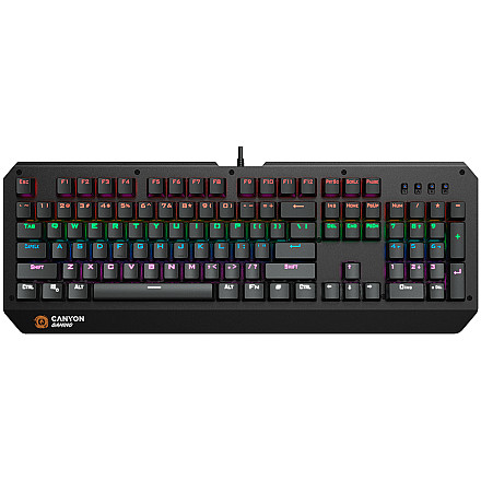 CANYON Клавіатура ігрова Hazard GK-6 RGB US Przewodowa чорна - 1