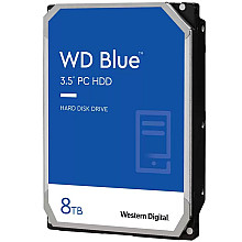 HDD Desktop WD Blue 8TB CMR, 3.5'', 256MB, 5640 RPM, SATA