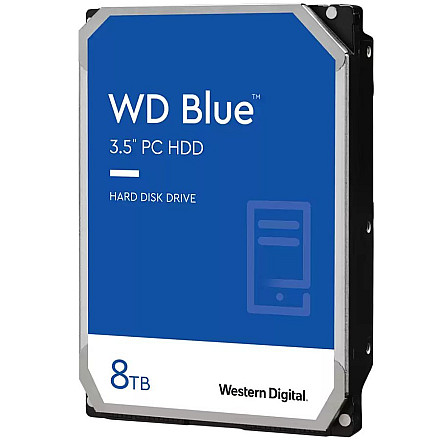 HDD Desktop WD Blue 8TB CMR, 3.5'', 256MB, 5640 RPM, SATA - 1