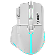 CANYON Миша ігрова Fortnax GM-636 RGB 9 Przyc. Przew. біла