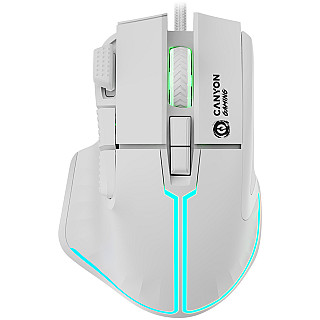 CANYON Миша ігрова Fortnax GM-636 RGB 9 Przyc. Przew. біла