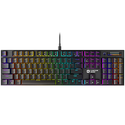 CANYON Klawiatura gamingowa Cometstrike GK-55 Przewodowa Czarna - 1