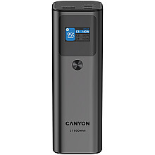 CANYON Powerbank PB-2010 TFT 27000 mAh 140W QC3.0 Grafitowy