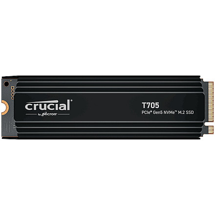 CRUCIAL T705 4000GB [4TB] NVMe PCIe Gen.5 M.2 2280 Radiator - 1