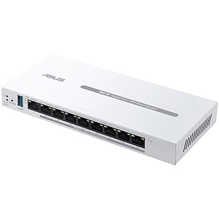 ASUS ExpertWiFi EBG19P Gigabit PoE+ VPN 9 port wired router, 8 PoE+ ports, 123W, Up to 3 WAN ethernet ports + 1 USB WAN, Perfect for APs, Commercial-grade network security, Easy centralized management ExpertWiFi app