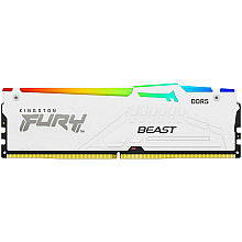 KINGSTON 32GB 6000MT/s DDR5 CL30 DIMM (Kit of 2) FURY Beast White RGB EXPO