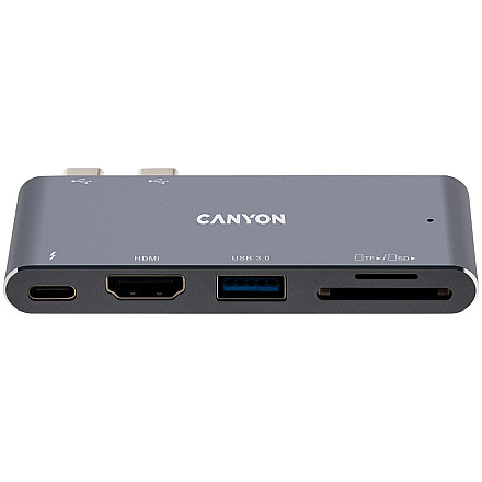 CANYON HUB DS-5 5 w 1 Thunderbolt 3 4k Szary - 1