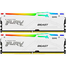 Kingston 32GB 6000MT/s DDR5 CL30 DIMM (Kit of 2) FURY Beast White EXPO