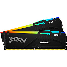 Kingston DRAM 32GB 5600MT/s DDR5 CL40 DIMM (Kit of 2) FURY Beast RGB XMP