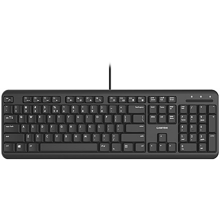 CANYON Klawiatura HKB-20 EN Velvet Przewodowa Czarna - 1