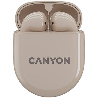 CANYON Słuchawki douszne TWS-6 Etui Beżowe