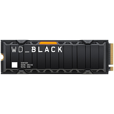 WD SSD Black SN850X HeatSink 1TB M.2 2280 PCIe Gen4 x4 NVMe, Read/Write: 7300/6300 MBps, IOPS 800K/1100K, TBW: 600 - 1