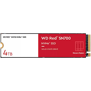 WD SSD Red SN700 4TB M.2 2280-D5-M PCIe Gen3 x4 NVMe, Read/Write: 3400/3100 MBps, IOPS 550K/520K, TBW: 5100