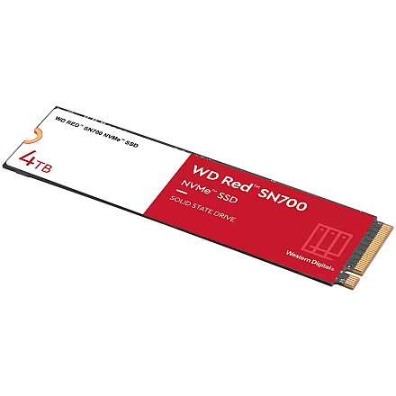 WD SSD Red SN700 4TB M.2 2280-D5-M PCIe Gen3 x4 NVMe, Read/Write: 3400/3100 MBps, IOPS 550K/520K, TBW: 5100 - 2