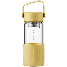 BUYDEEM Szklana butelka з zaparzaczem 300ml, DG42, Mellow Yellow