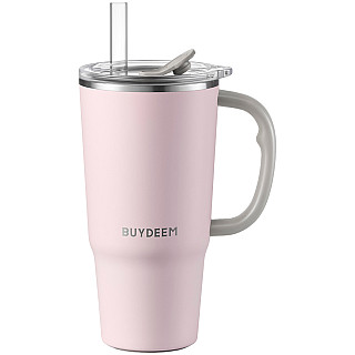 BUYDEEM Kubek termiczny ze з трубочкою 700 ml, DS57, Pink