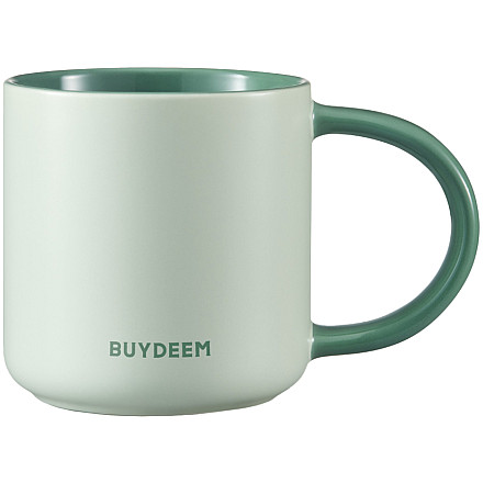 BUYDEEM Kubek ceramiczny 300ml, CD1018, Cozy Greenish - 1
