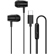 CANYON Внутрішньоканальні навушники SEP-5 Кабель USB-C чорні