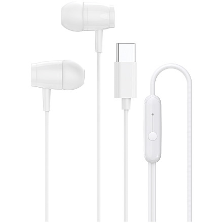 CANYON Внутрішньоканальні навушники SEP-5 Кабель USB-C білі - 1