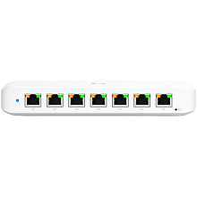 UBIQUITI UniFi Switch Ultra, 8 port, Layer 2, (7) GbE PoE+ output ports, (1) GbE PoE++ input port, 210W