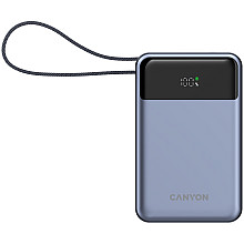 CANYON Powerbank OnPower 600 z kablem 20000 mAh PD65W Grafitowy