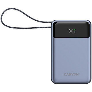 CANYON Powerbank OnPower 600 z kablem 20000 mAh PD65W Grafitowy