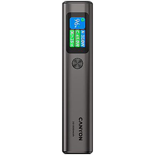 CANYON Powerbank OnPower 230 TFT 20000 mAh PD130W Grafitowy