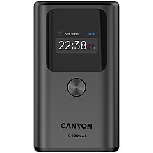 CANYON Powerbank OnPower 130 TFT 10000 mAh PD30W Grafitowy