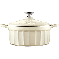 BUYDEEM Emaliowane naczynie żeliwne 2,9L, CP521, Oat White