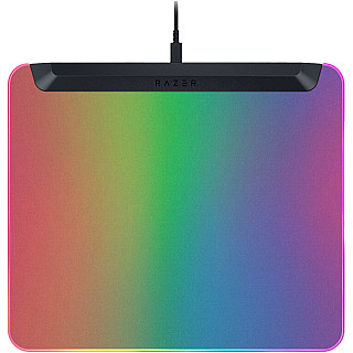 Razer Firefly V2 Pro, Fully Illuminated RGB Gaming Mouse Mat, Edge-to-Edge Backlit Design, 15-Zone Chroma Lighting, Integrated USB 2.0 Port