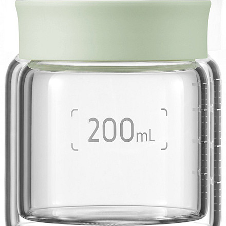 BUYDEEM Szklane баночки 200ml з з гайкою wze Cozy Greenish, CS1007/A1 - 2