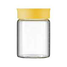BUYDEEM Szklane słoiczki 300ml z nakrętką wze Yellow Mellow, CS1008/A2