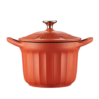 BUYDEEM Emaliowane naczynie чавунне 1,8L, CP541, Koi Red