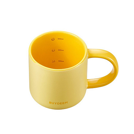 BUYDEEM Kubek ceramiczny 300ml, CD1018, Mellow Yellow - 2