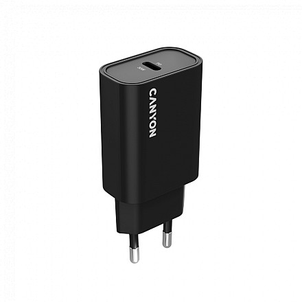 CANYON Ładowarka sieciowa OnCharge 30CL 30W 1xPD EU Czarna - 1