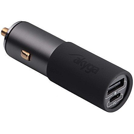 AKYGA Ładowarka samochodowa Akyga AK-CH-26 100W USB-A + USB-C PD Quick Charge 3.0 5-20V / 1.5-5A  szary - 1