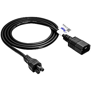 AKYGA Kabel zasilający koniczynka Akyga AK-NB-09A CCA 3x0.5mm² IEC C5 / IEC C14 1.5 m