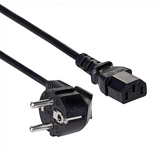 AKYGA Kabel zasilający Akyga AK-PC-01C CU 3x0.75mm² CEE 7/7 / IEC C13 1.5 m