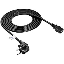 AKYGA Kabel zasilający Akyga AK-PC-06A CCA 3x0.75mm² CEE 7/7 / IEC C13 3 m