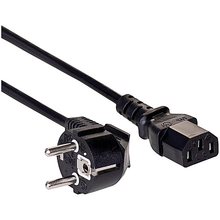 AKYGA Kabel zasilający Akyga AK-PC-05C CU 3x1mm² CEE 7/7 / IEC C13 5m - 1
