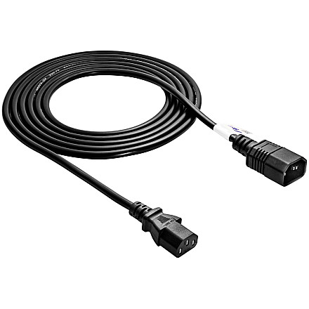 AKYGA Kabel zasilający Akyga AK-PC-07A przedłużacz CCA 3x0.75mm2 IEC C13 / C14 3 m - 1
