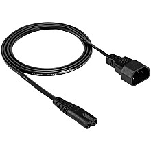 AKYGA Kabel zasilający przedłużacz Akyga AK-PC-15A CCA 2x0.5mm² IEC C7 / IEC C14 1.5m